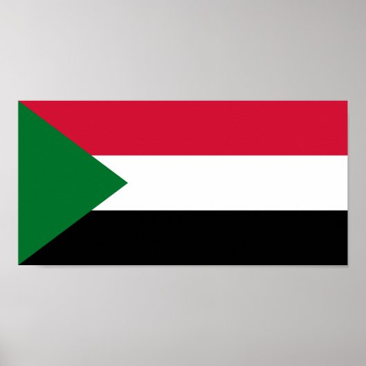 Sudanese vlag poster (Voorkant)