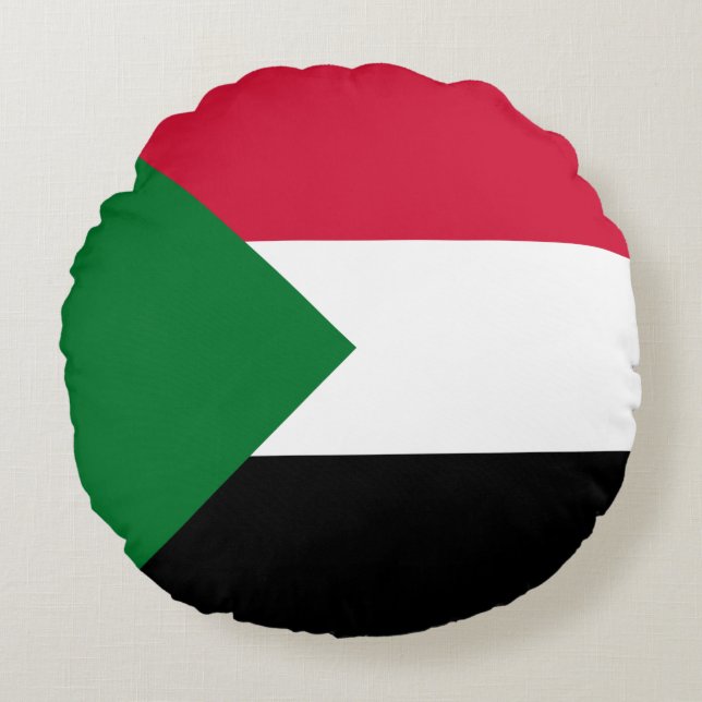 Sudanese vlag rond kussen (Voorkant)