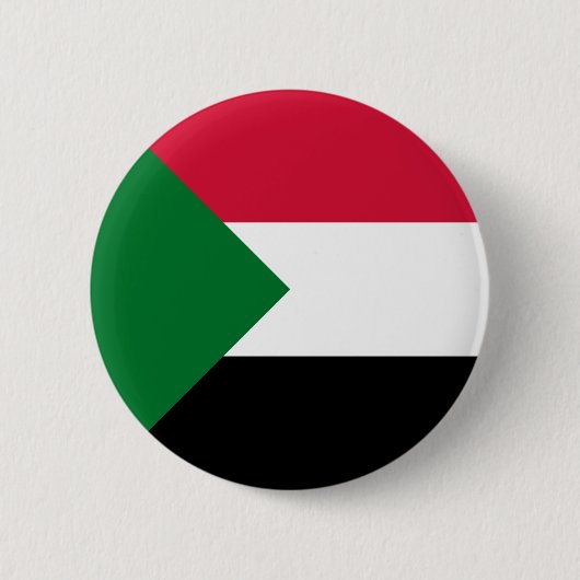 Sudanese vlag ronde button 5,7 cm (Voorkant)