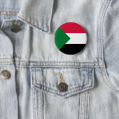 Sudanese vlag ronde button 5,7 cm (In situ)
