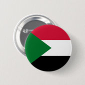 Sudanese vlag ronde button 5,7 cm (Voorkant /achterkant)