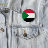 Sudanese vlag ronde button 5,7 cm (In situ)