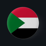Sudanese vlag ronde button 5,7 cm<br><div class="desc">Soedanese vlag; Soedanees</div>