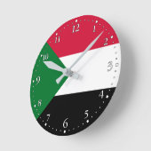 Sudanese vlag ronde klok (Hoek)