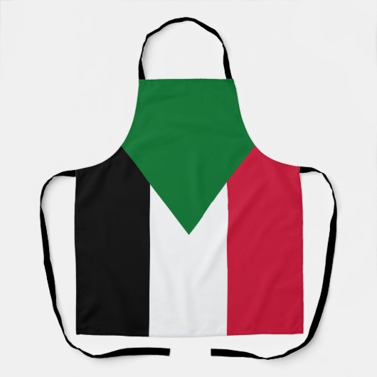 Sudanese vlag schort (Voorkant)