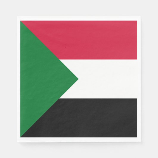 Sudanese vlag servet (Voorkant)