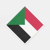 Sudanese vlag servet (Hoek)