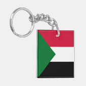 Sudanese vlag sleutelhanger (Voorkant Links)