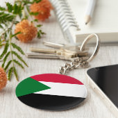 Sudanese vlag sleutelhanger (Zijkant)