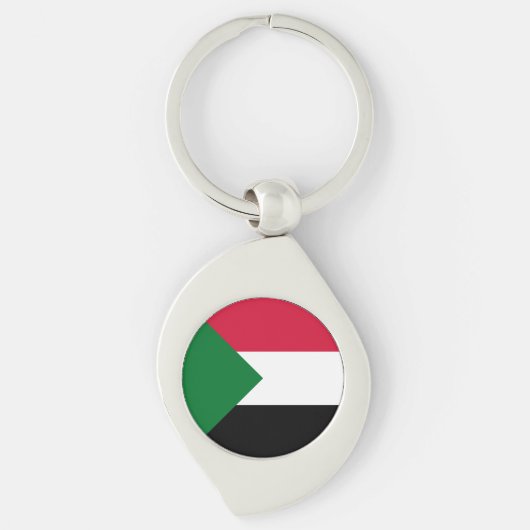 Sudanese vlag sleutelhanger (Voorkant)