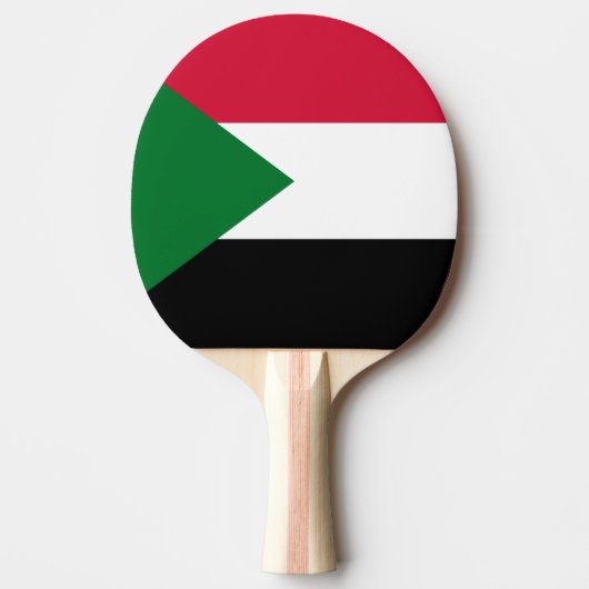 Sudanese vlag tafeltennisbatje (Voorkant)