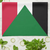 Sudanese vlag theedoek (Gevouwen)