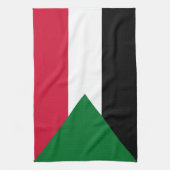 Sudanese vlag theedoek (Verticaal)