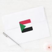 Sudanese vlag vierkante sticker (Envelop)