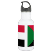 Sudanese vlag waterfles (Achterkant)