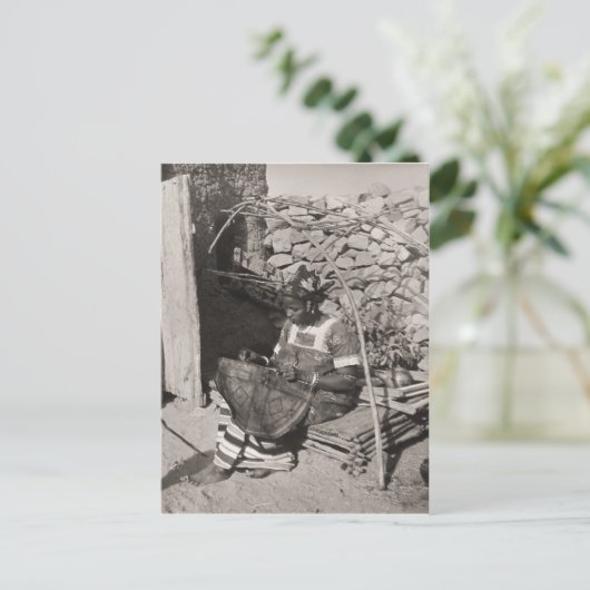 Sudanese vrouw briefkaart (Staand voorkant)