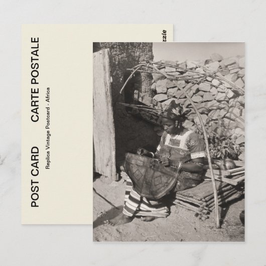 Sudanese vrouw briefkaart (Voorkant / Achterkant)