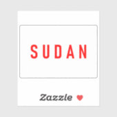 Sudan's flag during the Afro-Asian Conference 1955 Sticker (Vel)