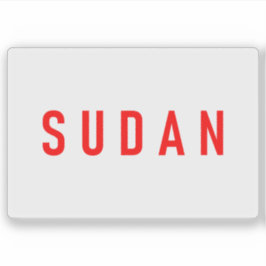 Sudan's flag during the Afro-Asian Conference 1955 Sticker