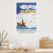 Sudbahn Hotel Semmering Vintage Travel Poster (Keuken)