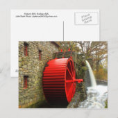 Sudbury Grist Mill Water Wheel Briefkaart (Voorkant / Achterkant)