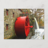Sudbury Grist Mill Water Wheel Briefkaart (Voorkant)