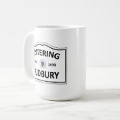 SUDBURY MASSACHUSETTS Hometown Mass MA Townie Koffiemok (Voorkant links)