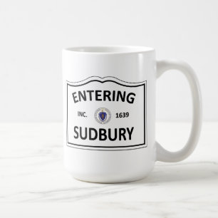 SUDBURY MASSACHUSETTS Hometown Mass MA Townie Koffiemok