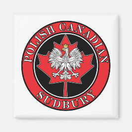 Sudbury Round Pools Canadees lef Magneet