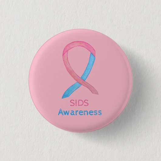 Sudden Baby Death (SIDS) Awareness Custom Pin Ronde Button 3,2 Cm (Voorkant)