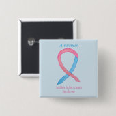 Sudden Baby Death (SIDS) Awareness Custom Pin Vierkante Button 5,1 Cm (Voorkant /achterkant)