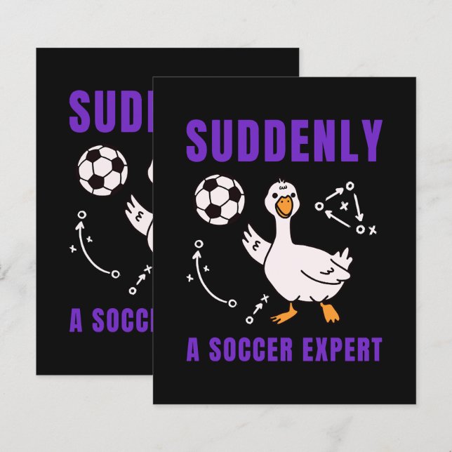 Suddenly a soccer expert (Voorkant / Achterkant)