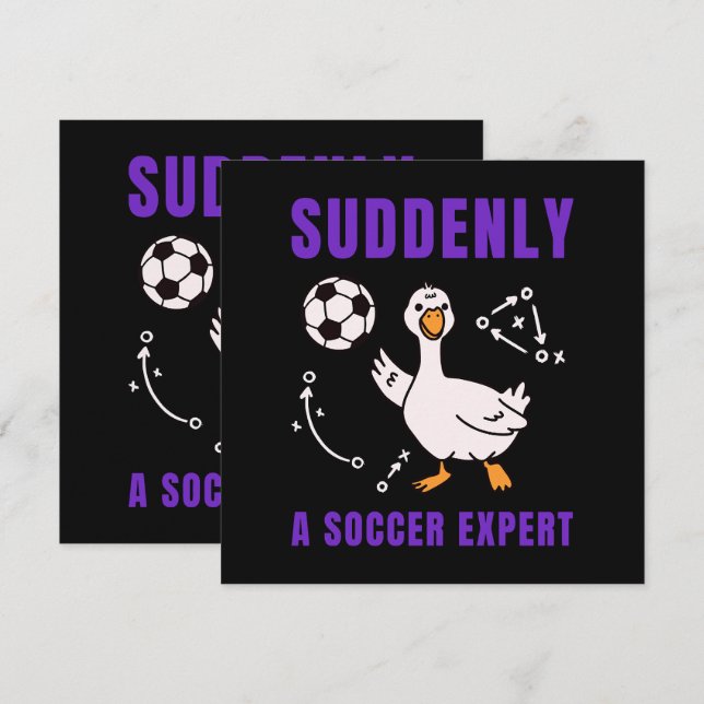 Suddenly a soccer expert (Voorkant / Achterkant)