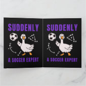 Suddenly a soccer expert bedankkaart (Binnen)