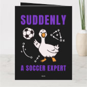 Suddenly a soccer expert bedankkaart (Achterkant)