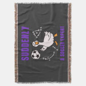 Suddenly a soccer expert deken (Voorkant Verticaal)