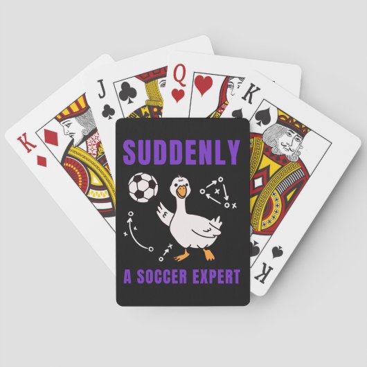 Suddenly a soccer expert pokerkaarten (Achterkant)