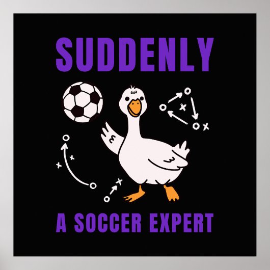 Suddenly a soccer expert poster (Voorkant)