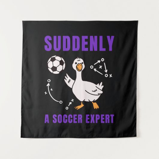 Suddenly a soccer expert wandkleed (Voorkant)