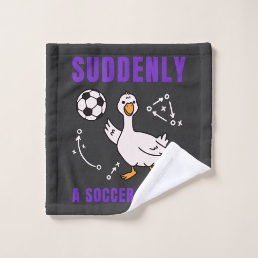 Suddenly a soccer expert washandje (Wasdoekje)