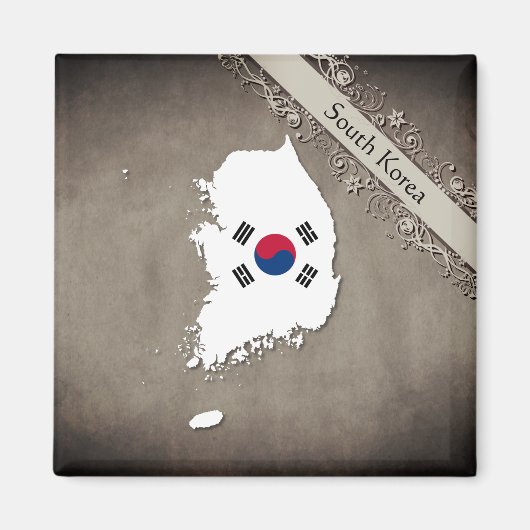 Südkorea Magneet (Voorkant)