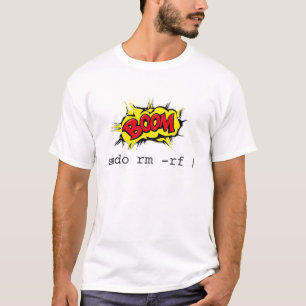 Sudo RM RF voor mannen Vrouwen Linux Command T-shirt