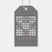 SUDOKU aangepast cadeau labels Cadeaulabel (Voorkant)