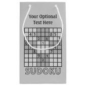 SUDOKU aangepaste cadezakken Klein Cadeauzakje (Achterkant)