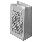 SUDOKU aangepaste cadezakken Klein Cadeauzakje (Voorkant Gekanteld)