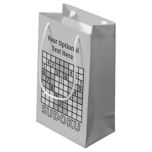 SUDOKU aangepaste cadezakken Klein Cadeauzakje (Achterkant Gekanteld)