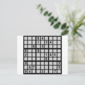 Sudoku - Brainteaser Briefkaart (Staand voorkant)