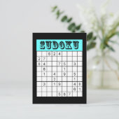 Sudoku Briefkaart (Staand voorkant)