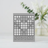 SUDOKU briefkaart (Staand voorkant)