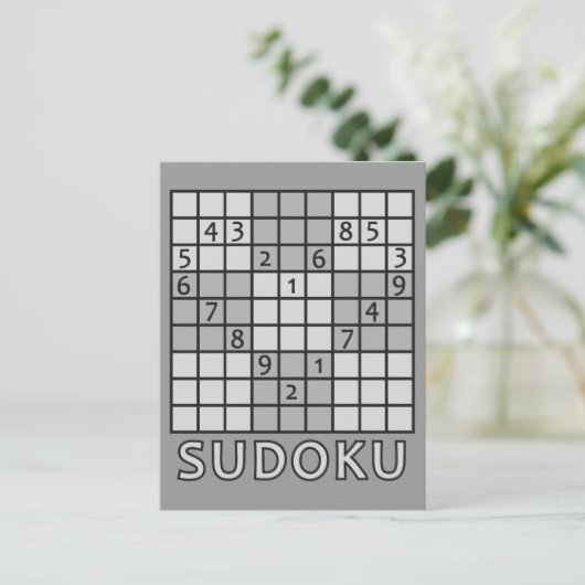 SUDOKU briefkaart (Staand voorkant)